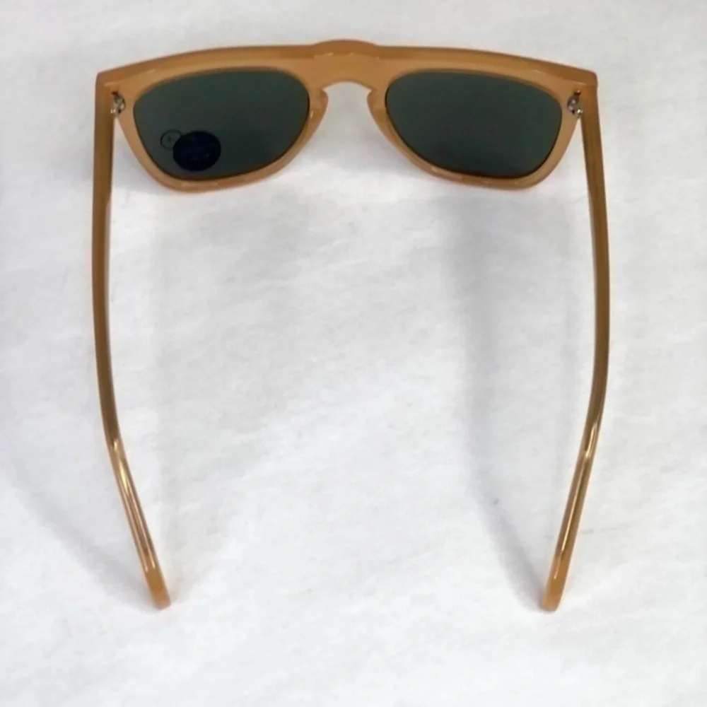 KOMONO Bennet Amber Sunglasses NEW tan gold shield UV400